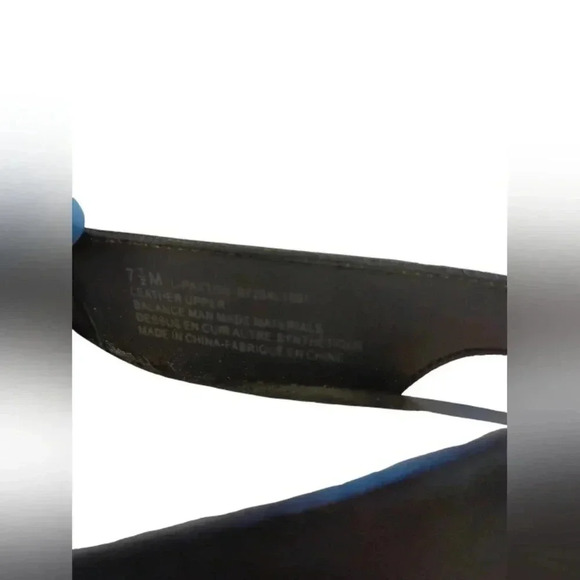 Franco  Sarto Black Leather Slingback Wedge Shoes Size 7.5M - Picture 8 of 8